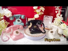 Casamientos Celebraciones teléfono libro de invitados sonido claro teléfono vintage grabador de voz botón diseño