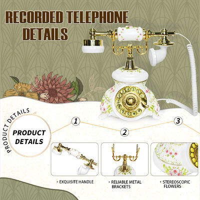 USB Recargable Audio Libros de invitados Mensajes sinceros Correo de voz Libro de invitados teléfono para la fiesta