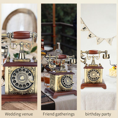 Vintage estilo retro video libro de invitados boda carga de teléfono grabación para la boda