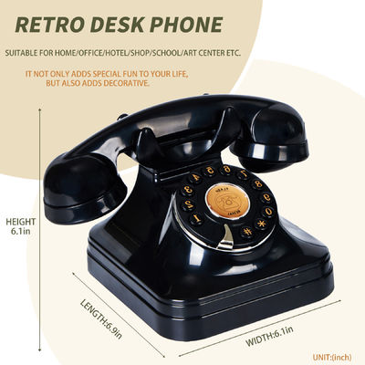 Cargando audio de la boda Libro de invitados Negro teléfono Vintage Grabadora de voz para guardar recuerdos