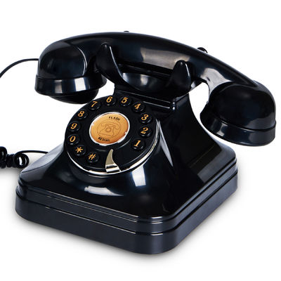 Cargando audio de la boda Libro de invitados Negro teléfono Vintage Grabadora de voz para guardar recuerdos