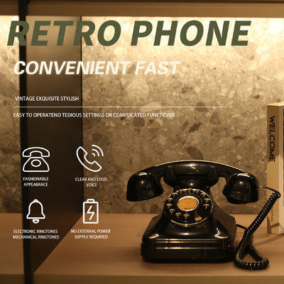 Cargando audio de la boda Libro de invitados Negro teléfono Vintage Grabadora de voz para guardar recuerdos