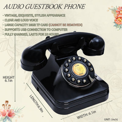 Audio personalizado Libro de invitados Correo de voz 32GB Deja un mensaje teléfono boda