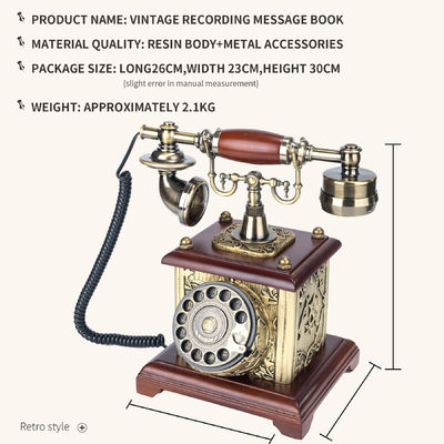 Mantenga vivos los recuerdos Libro de invitados de teléfono - Perfecto para grabar mensajes de voz de seres queridos en eventos especiales