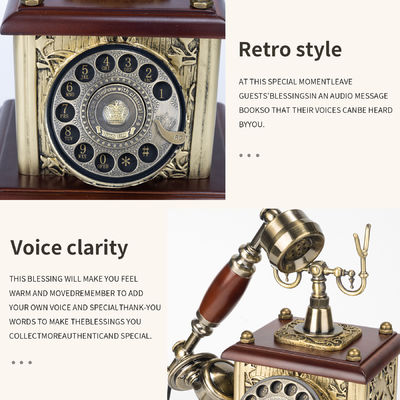 Mantenga vivos los recuerdos Libro de invitados de teléfono - Perfecto para grabar mensajes de voz de seres queridos en eventos especiales