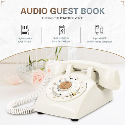 Mensaje de voz de plástico Libro de invitados de boda Audio Libro de mensajes personalizados para guardar recuerdos
