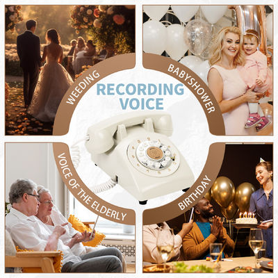 Mensaje de voz de plástico Libro de invitados de boda Audio Libro de mensajes personalizados para guardar recuerdos