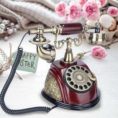 Libro de invitados de audio de estilo europeo Telefono boda recargable para recoger mensajes