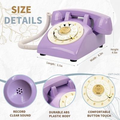 Teléfono compatible con USB Libro de invitados Grabación de teléfono Plástico para duchas de bebés