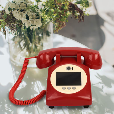 Registro de mensajes de vídeo Libro de invitados Registro de teléfono de boda roja para cualquier celebración