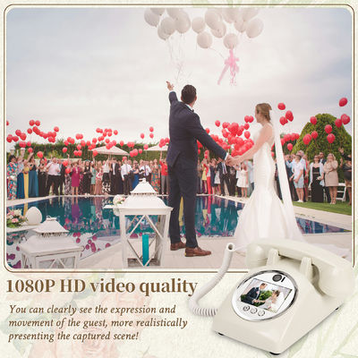 Libro de invitados de vídeo blanco de plástico USB compatible con teléfono Libro de invitados para duchas
