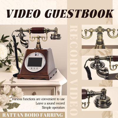 Libro de invitados de bodas de plástico ABS Bendición de invitados Registro de entrada Libro mensaje de voz personalizado
