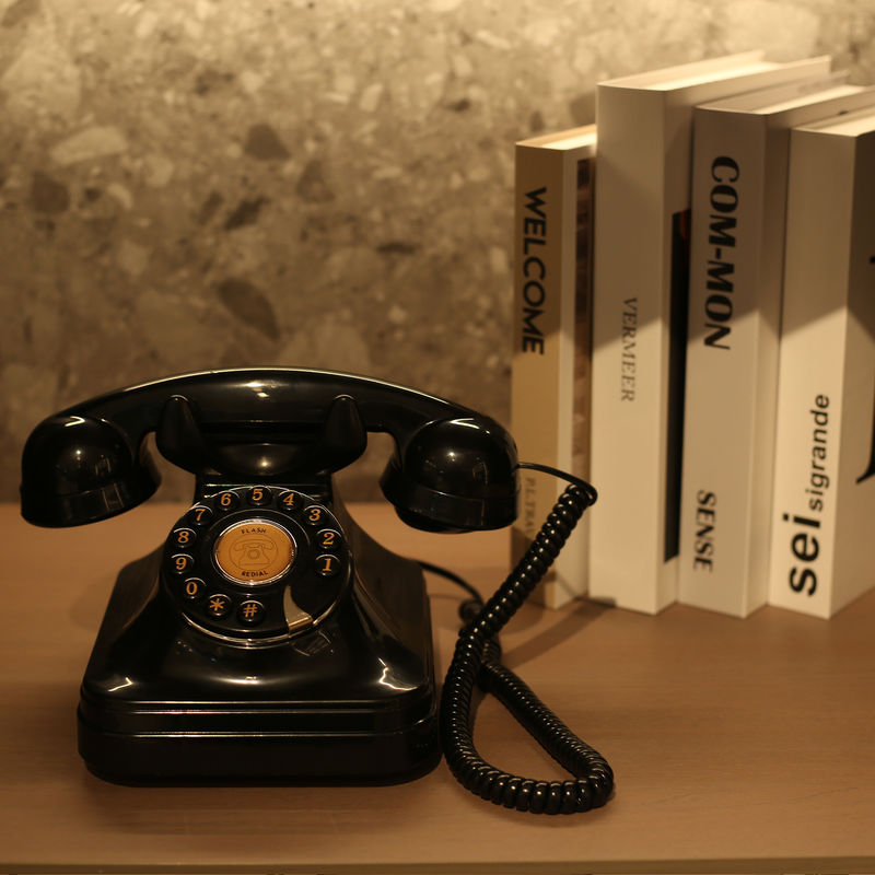 Cargando audio de la boda Libro de invitados Negro teléfono Vintage Grabadora de voz para guardar recuerdos