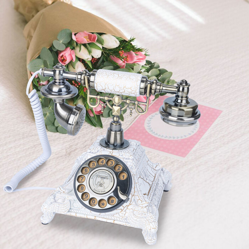 Fiesta Reunión Libro de invitados Teléfono Interfaz USB Teléfono rotativo Mensaje de grabación boda