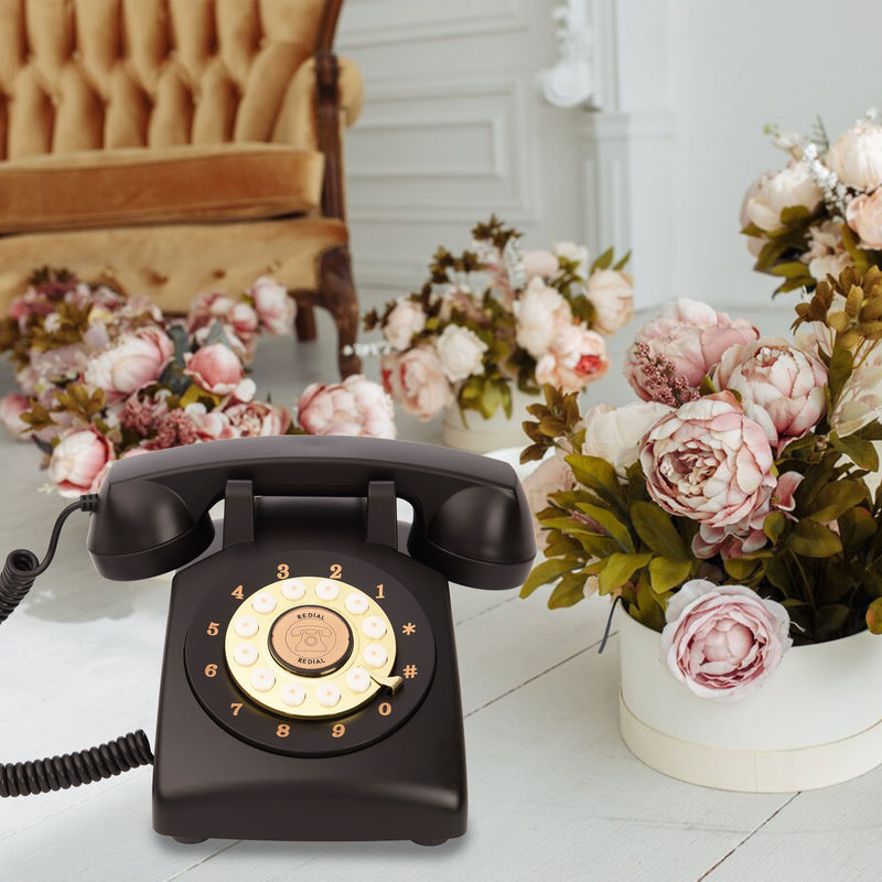 Sonido claro Libro de invitados teléfono 10Hrs batería Vintage teléfono grabador para ISO boda